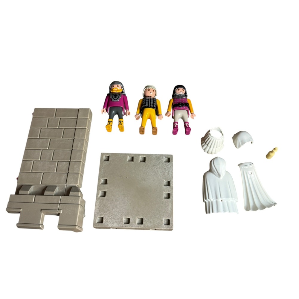 Playmobil Knights Castle‎ Pieces & 3 Figures Accessories Building Lot Kids Toy